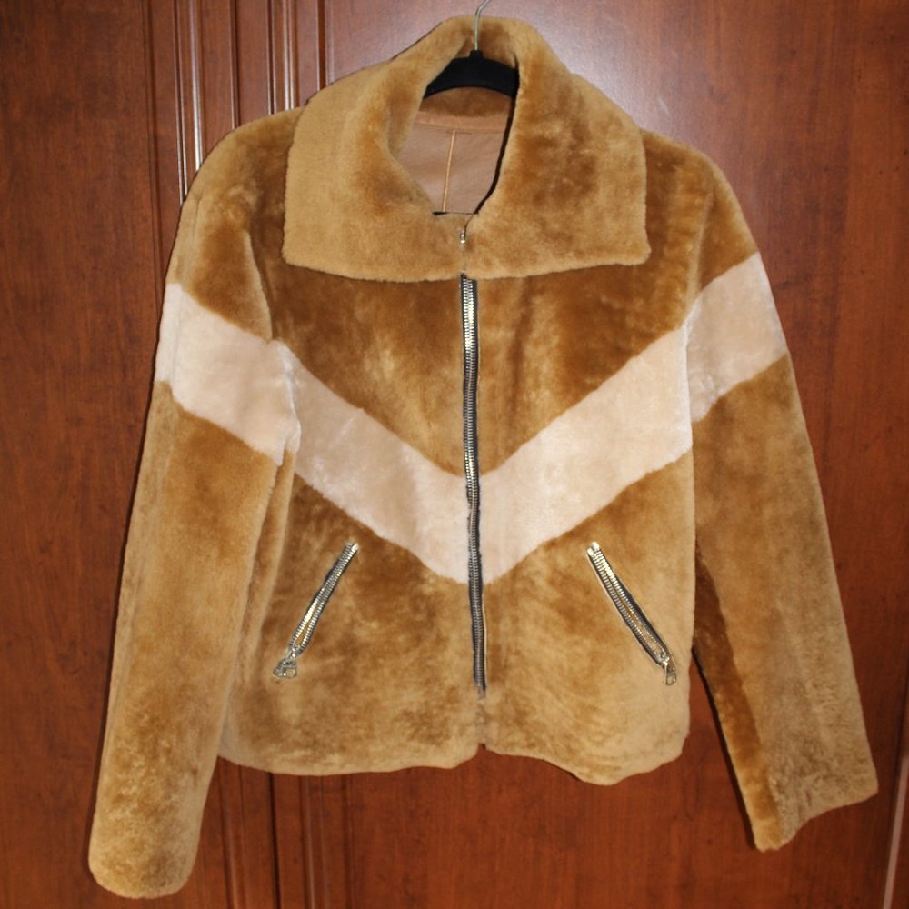 Sandro Lamb Shearling Coat